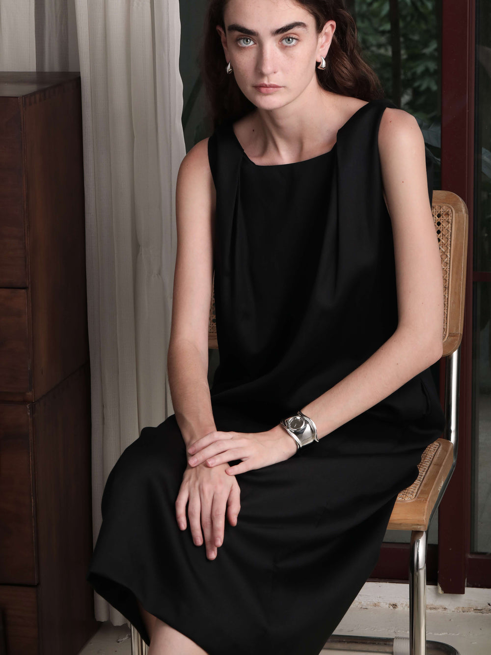 【 ShanHai 】 Desiner Lava Wide Bangle Watch