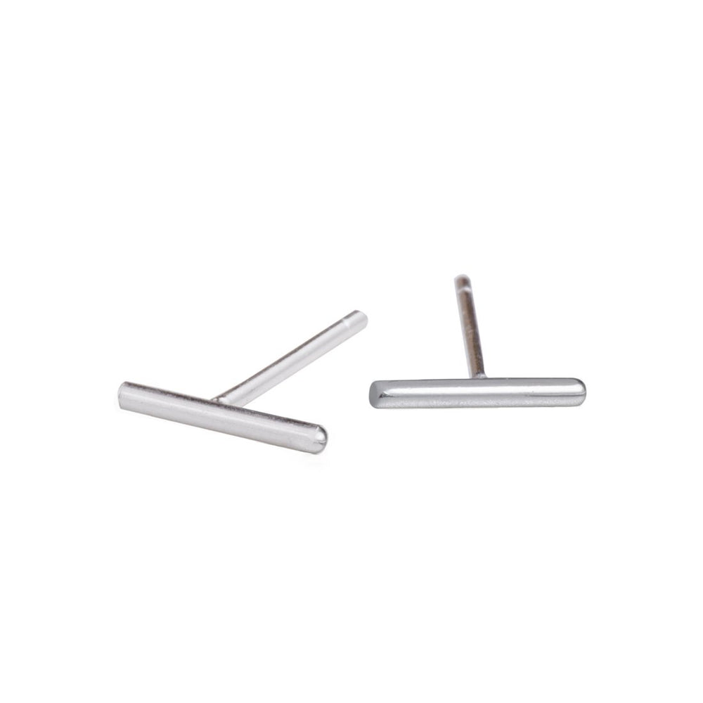 Tiny Stick Stud Earrings