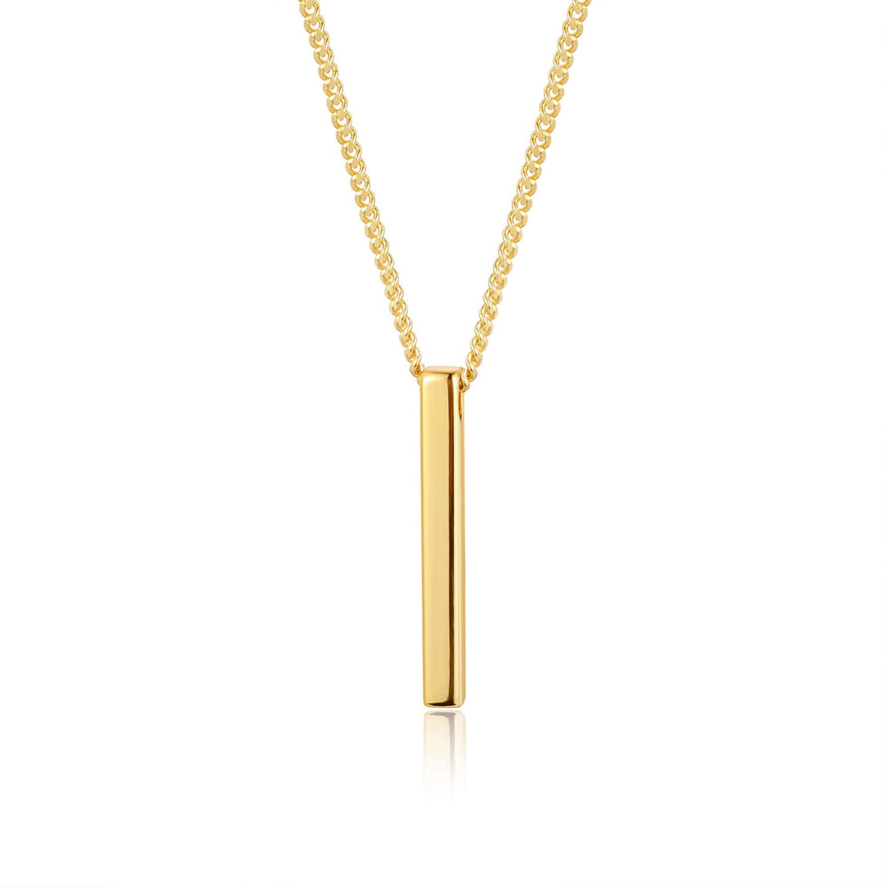Sterling Silver Vertical Pendant Necklace