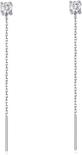 Cubic Zirconia Threader Earrings