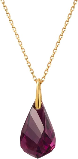 S.Leaf Cubic Zirconia Necklaces 925 Sterling Silver Necklace 14k Gold Necklace