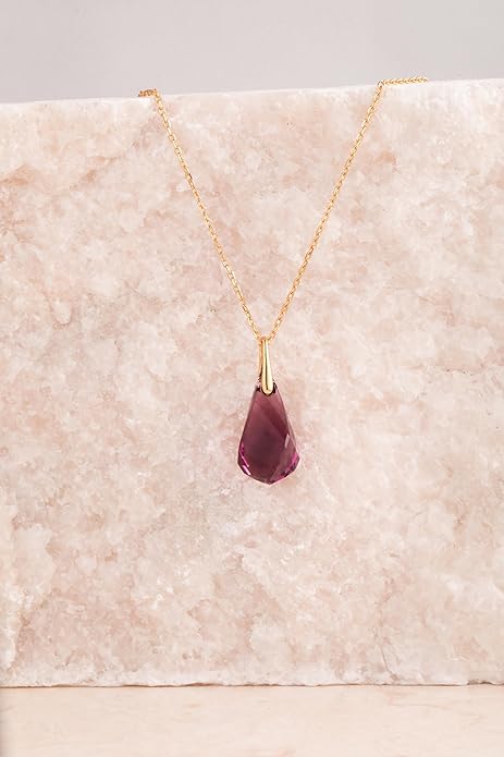 S.Leaf Cubic Zirconia Necklaces 925 Sterling Silver Necklace 14k Gold Necklace