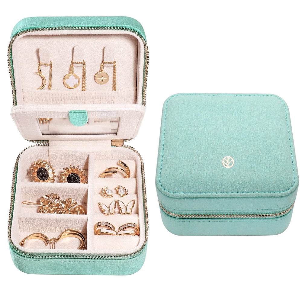 S.Leaf Travel Jewelry Organizer Boxes for Women Small Portable Boxes