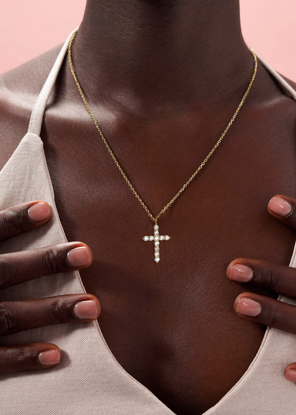 925 Sterling Silver Small Cross Necklace