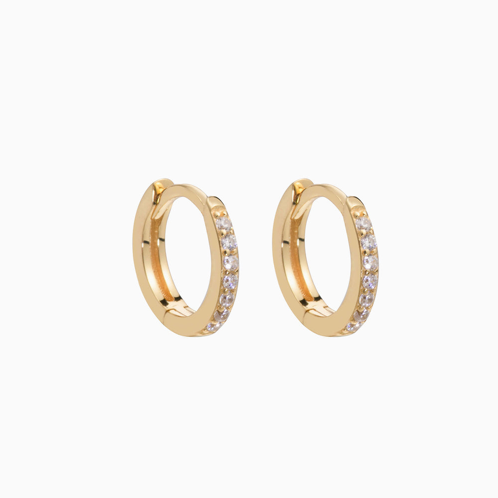 full cz gold plated hoop earrings women hoops