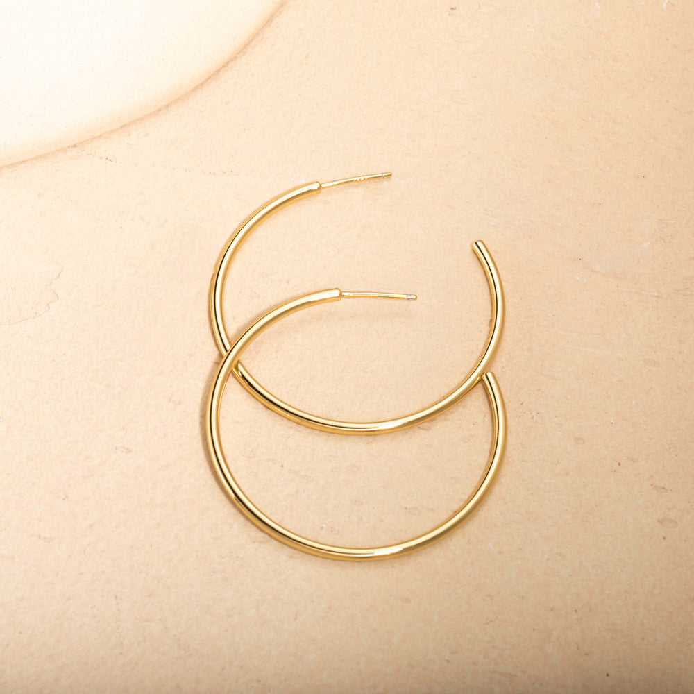 Classic Open Hoops Gold Hoop Earrings for Women Huggie Hoop Earrings
