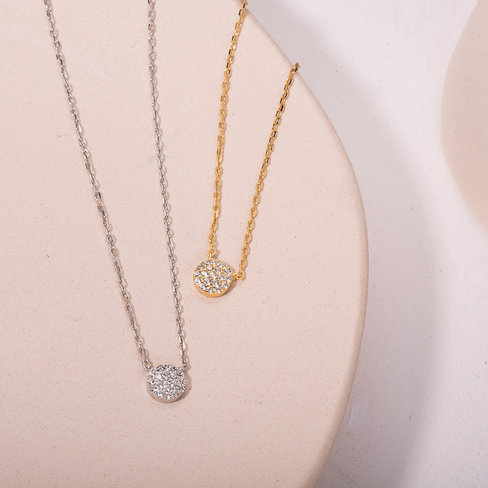 shining CZ pendant necklace